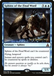 Sphinx of the Final Word