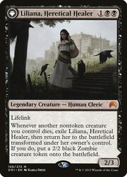 Liliana, Heretical Healer // Liliana, Defiant Necromancer