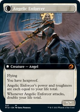 Enduring Angel // Angelic Enforcer Card Back