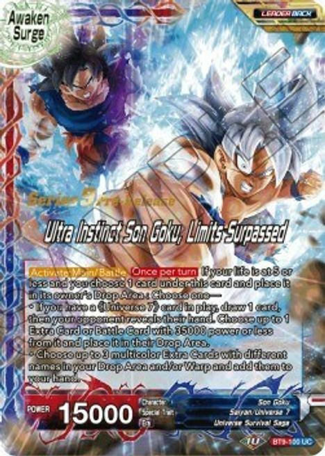 Son Goku // Ultra Instinct Son Goku, Limits Surpassed Parte Posterior