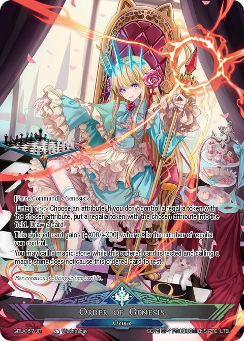 Alice, Tales of Creation // Order of Genesis Card Back