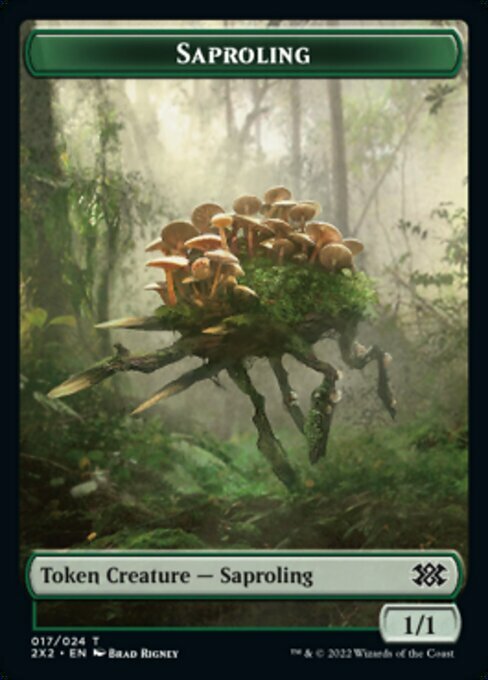 Treasure // Saproling Card Back