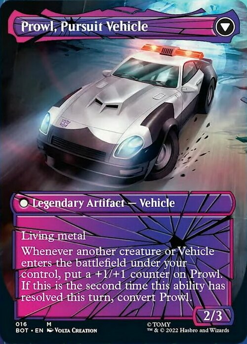 Prowl, Stoic Strategist // Prowl, Pursuit Vehicle Parte Posterior