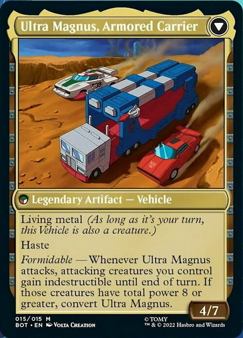 Ultra Magnus, Tactician // Ultra Magnus, Armored Carrier Card Back