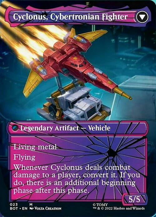 Cyclonus, the Saboteur // Cyclonus, Cybertronian Fighter Card Back