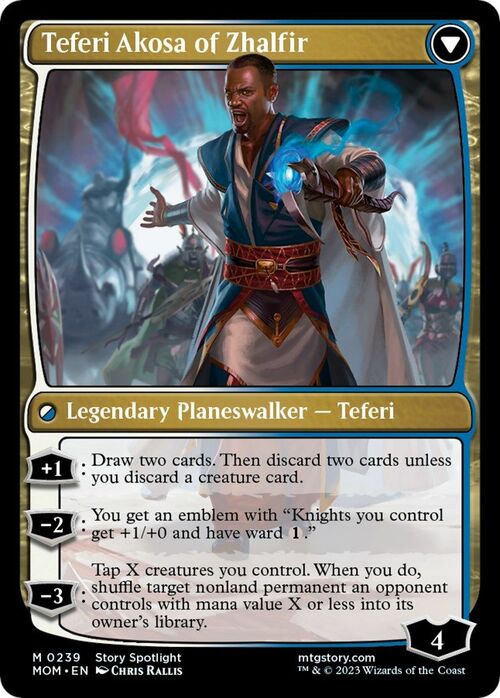 Invasion of New Phyrexia // Teferi Akosa of Zhalfir Card Back