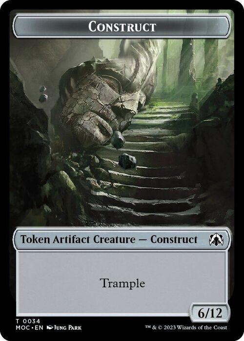 Phyrexian Golem // Construct Card Back