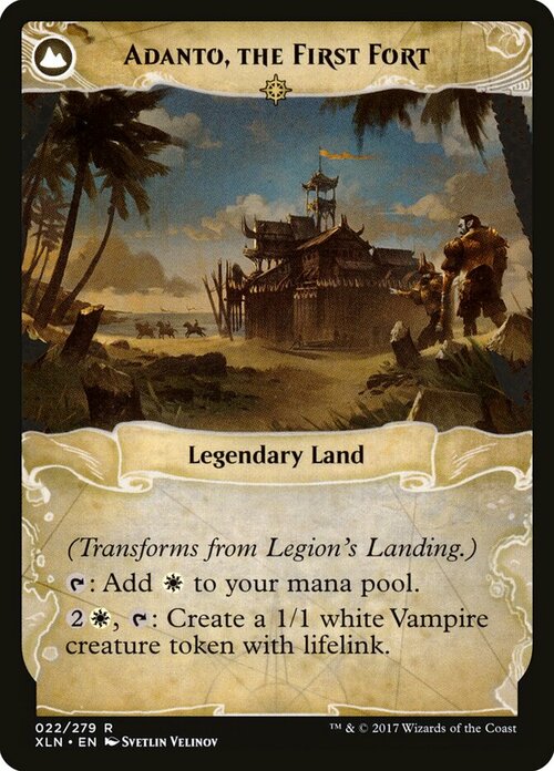 Legion's Landing // Adanto, the First Fort Card Back