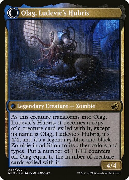 Ludevic, Necrogenius // Olag, Ludevic's Hubris Card Back