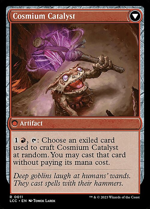 Ore-Rich Stalactite // Cosmium Catalyst Card Back