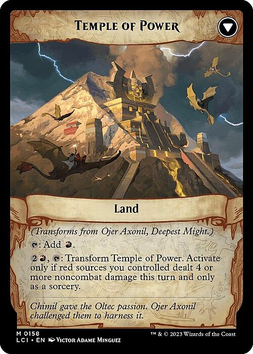 Ojer Axonil, Deepest Might // Temple of Power Card Back