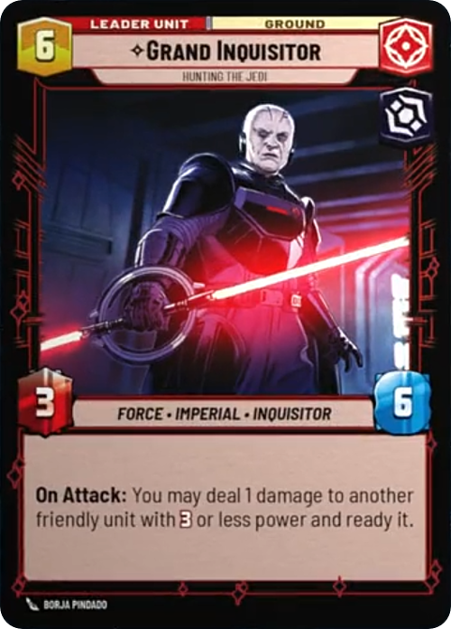 Grande Inquisitore, A Caccia De Jedi Card Back