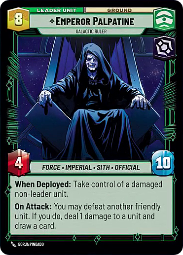 Emperor Palpatine - Galactic Ruler Card Back