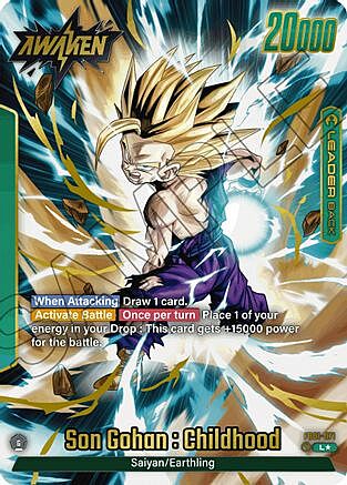 Son Gohan : Childhood Card Back