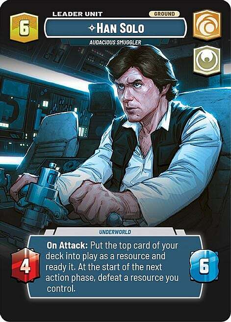 Han Solo, Contrabbandiere Audace Card Back