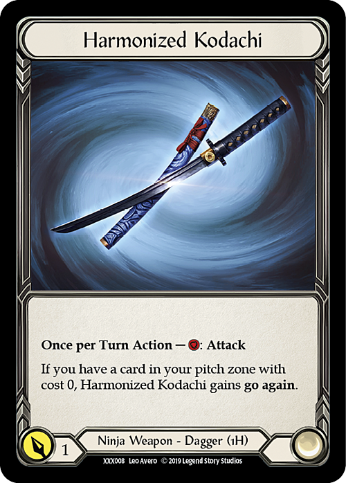 Dawnblade // Harmonized Kodachi Card Back