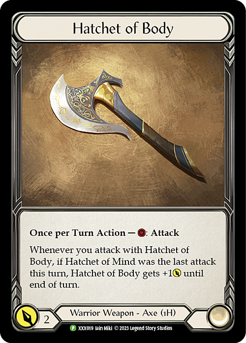 Chane // Hatchet of Body Card Back