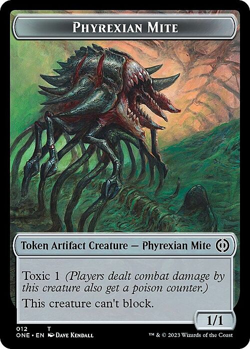 Cat // Phyrexian Mite Parte Posterior