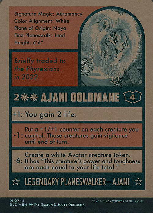 Ajani Goldmane Card Back