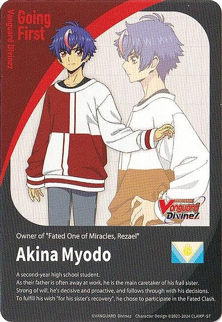 Energy Token // Going First Marker: Akina Myodo Card Back