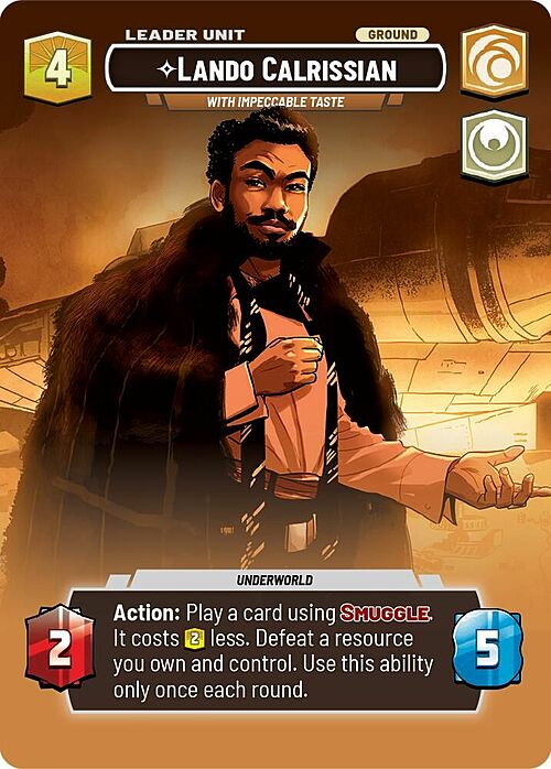 Lando Calrissian - With Impeccable Taste Card Back