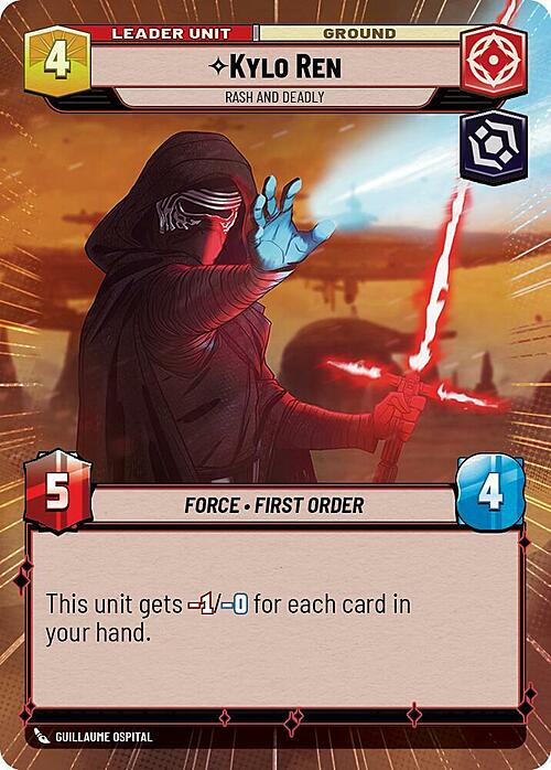 Kylo Ren - Rash and Deadly Card Back