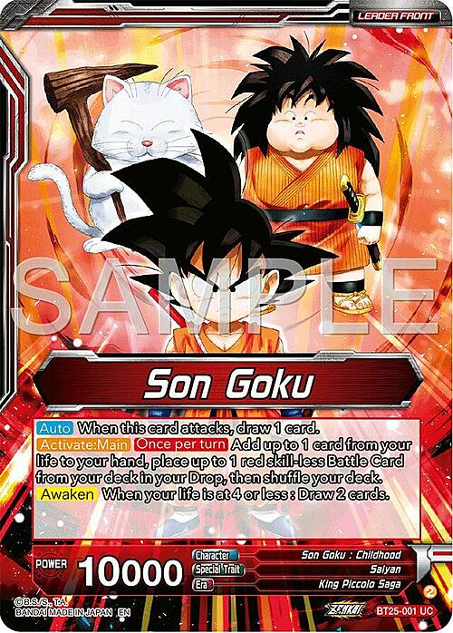 Son Goku, Face-Off With the Great Demon King // Son Goku Card Back