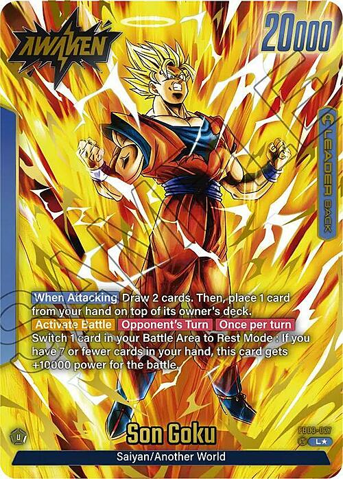 Son Goku Card Back