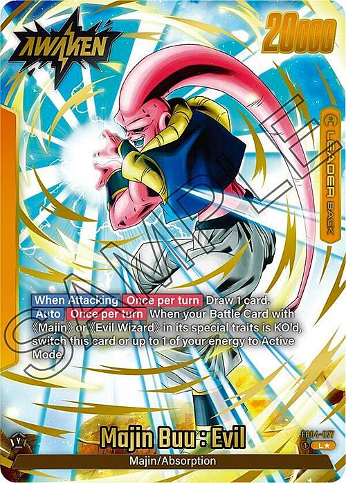 Majin Buu : Evil Card Back