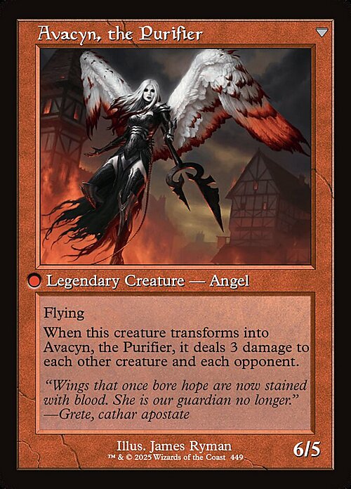 Arcangelo Avacyn // Avacyn, la Purificatrice Card Back