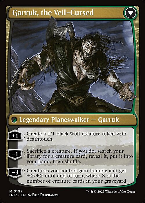 Garruk Relentless // Garruk, the Veil-Cursed Card Back