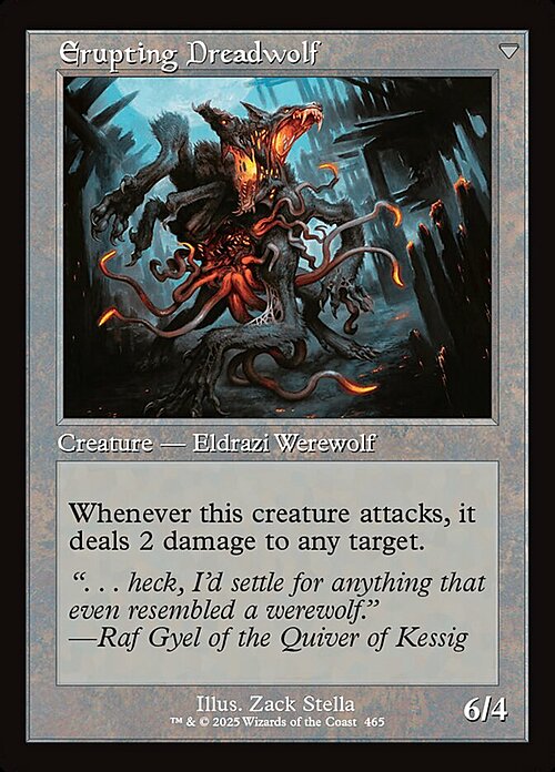 Smoldering Werewolf // Erupting Dreadwolf Card Back