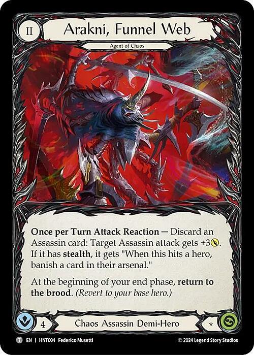 Arakni, Black Widow // Arakni, Funnel Web Card Back