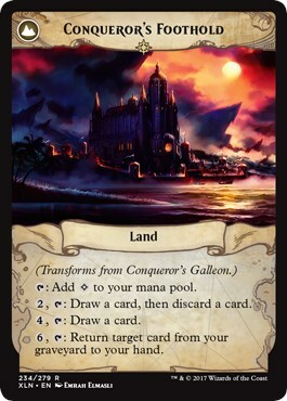 Conqueror's Galleon // Conqueror's Foothold Card Back