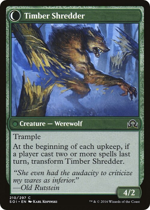 Hinterland Logger // Timber Shredder Card Back