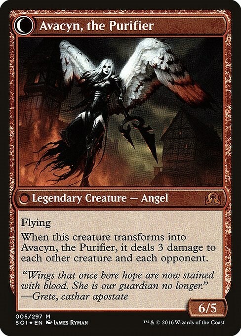 Archangel Avacyn // Avacyn, the Purifier Card Back