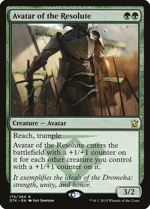 Avatar of the Resolute Card Front