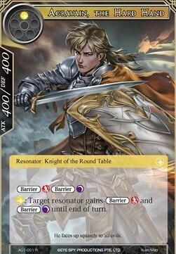 Agravain, the Hard Hand Card Front