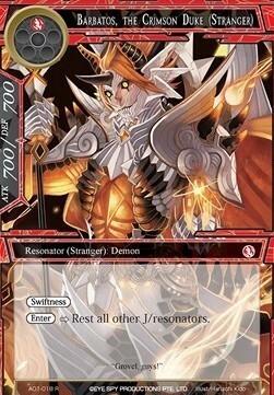 Barbatos, the Crimson Duke (Stranger) Card Front