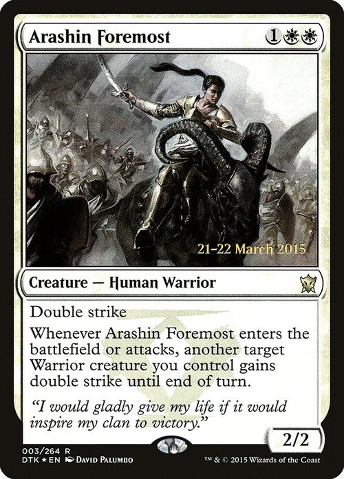 Arashin Foremost Card Front