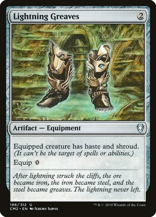 Lightning Greaves Card Front