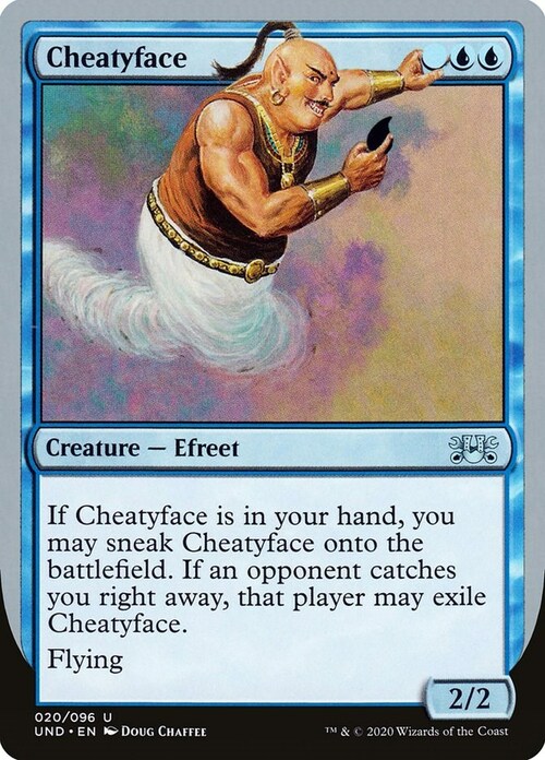 Cheatyface Card Front