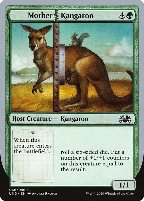 Mother Kangaroo Card Front