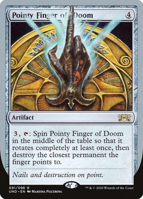 Pointy Finger of Doom Card Front