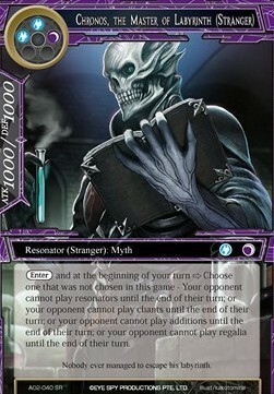 Chronos, the Master of Labyrinth Card Front