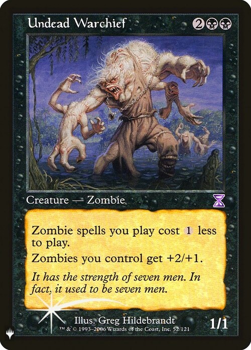 Undead Warchief Card Front