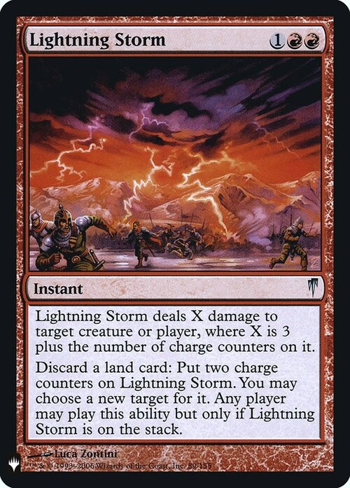 Lightning Storm Card Front