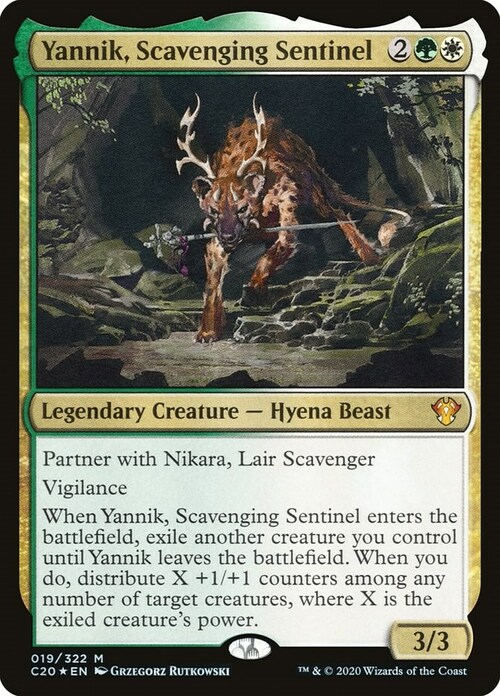 Yannik, Scavenging Sentinel Card Front