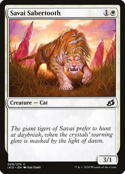 Savai Sabertooth Card Front