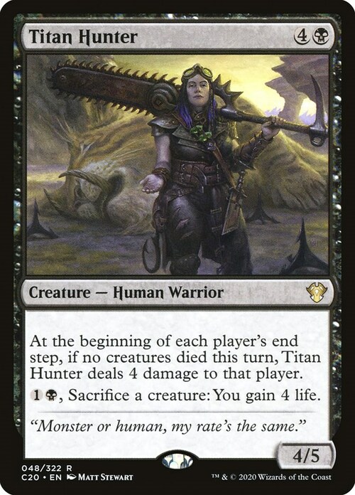 Titan Hunter Card Front